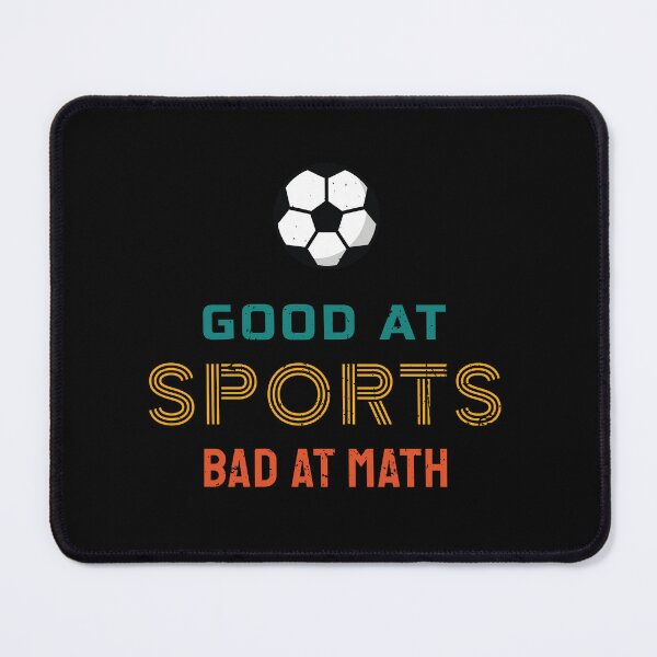 Item preview, Good At Sports Bad At Math Soccer Ball Vintage Colors designed and sold by bolkibox.