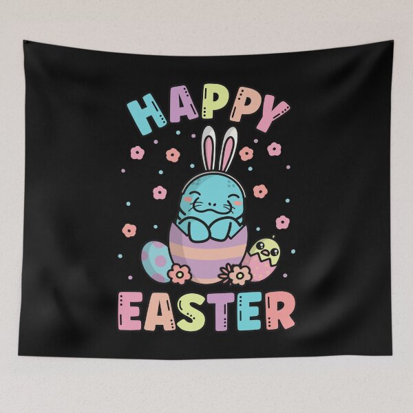 Item preview, Happy Easter Kawaii Bunny Manatee Cute Spring Egg Hunting designed and sold by JokeGysen.
