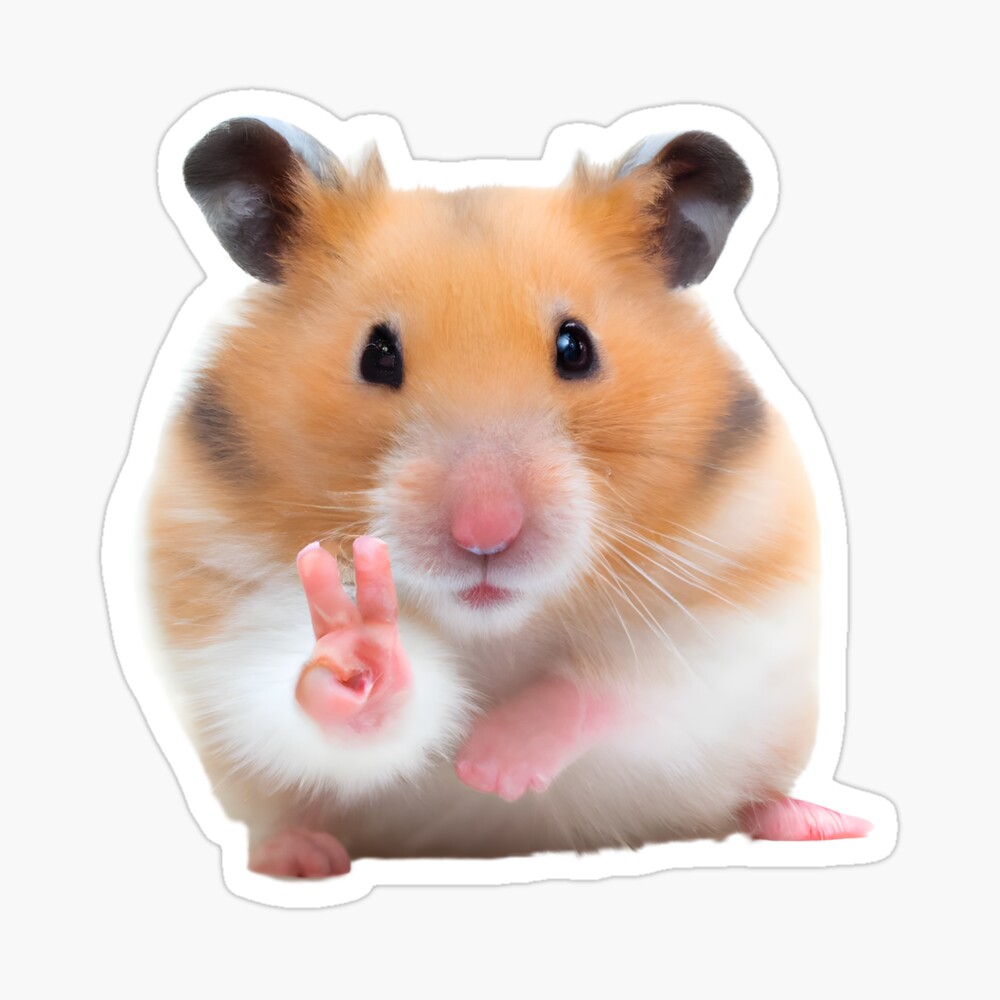 Peace out hamster 