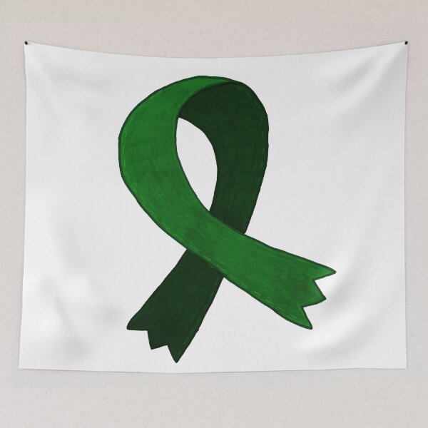 Item preview, Dark Green Awareness Ribbon designed and sold by paintedkat.