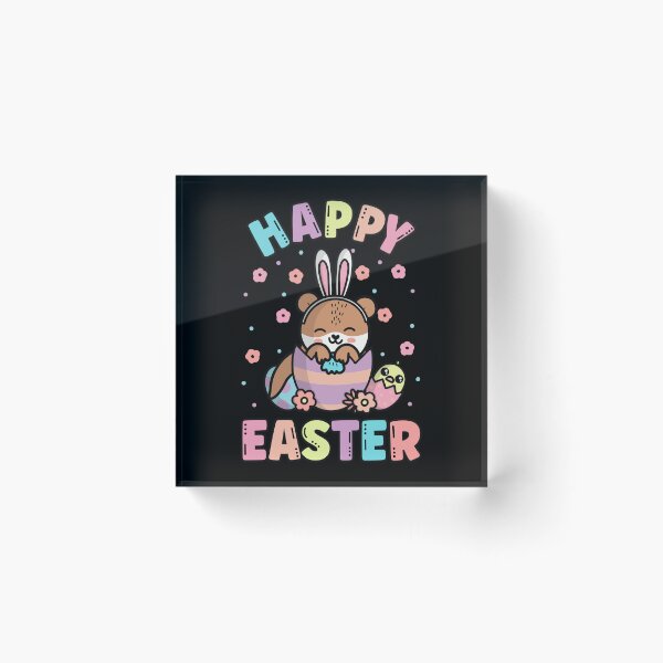 Item preview, Happy Easter Kawaii Bunny Sea Otter Cute Spring Egg Hunting designed and sold by JokeGysen.