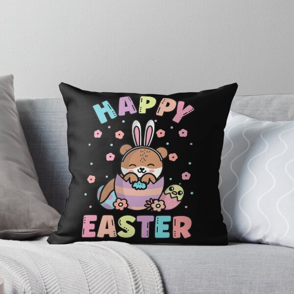 Item preview, Happy Easter Kawaii Bunny Sea Otter Cute Spring Egg Hunting designed and sold by JokeGysen.