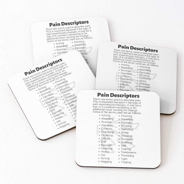 Item preview, Pain Descriptors Infographic designed and sold by Caregiverology.