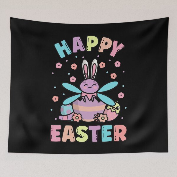 Item preview, Happy Easter Kawaii Bunny Dragonfly Cute Spring Egg Hunting designed and sold by JokeGysen.