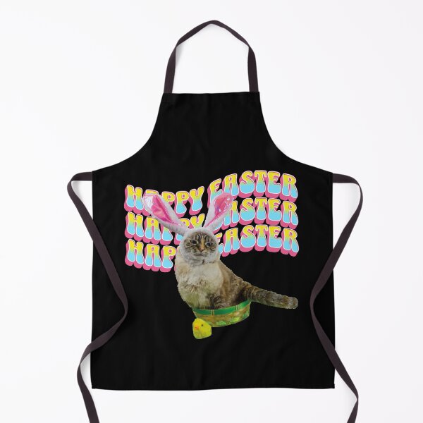 Item preview, Funny Cat Wishes Happy Easter, Annoyed Cat Easter Gift Idea, Gift Idea for Friends & Family designed and sold by FabsDesignlab.