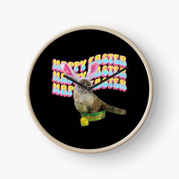 Item preview, Funny Cat Wishes Happy Easter, Annoyed Cat Easter Gift Idea, Gift Idea for Friends & Family designed and sold by FabsDesignlab.