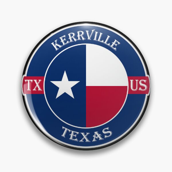 Item preview, Kerrville Texas Flag USA Seal Stamp Badge Travel Souvenir designed and sold by TeeHome.