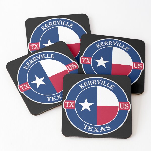Item preview, Kerrville Texas Flag USA Seal Stamp Badge Travel Souvenir designed and sold by TeeHome.