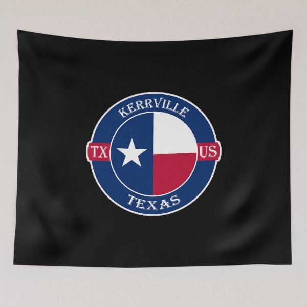 Item preview, Kerrville Texas Flag USA Seal Stamp Badge Travel Souvenir designed and sold by TeeHome.
