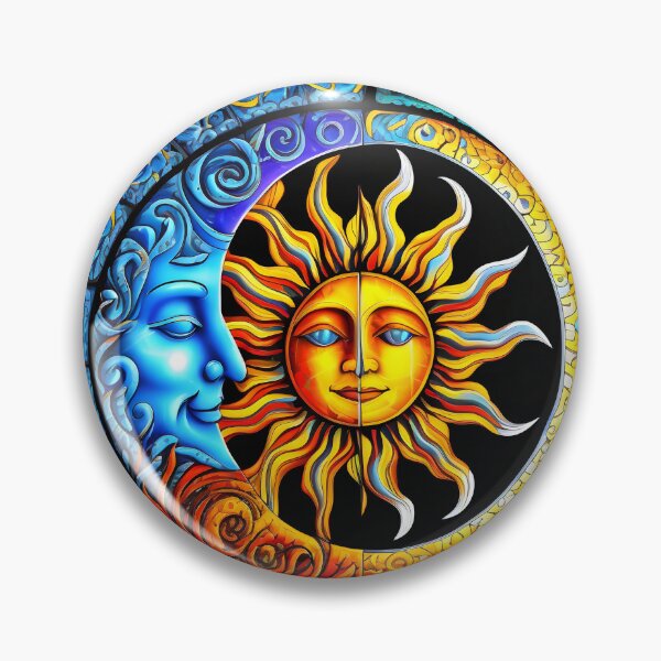 Item preview, Celestial Mosaic Sun/Moon designed and sold by The93TeoShop.