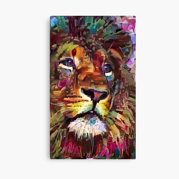 Colorful Lion Painting v2 Canvas Print