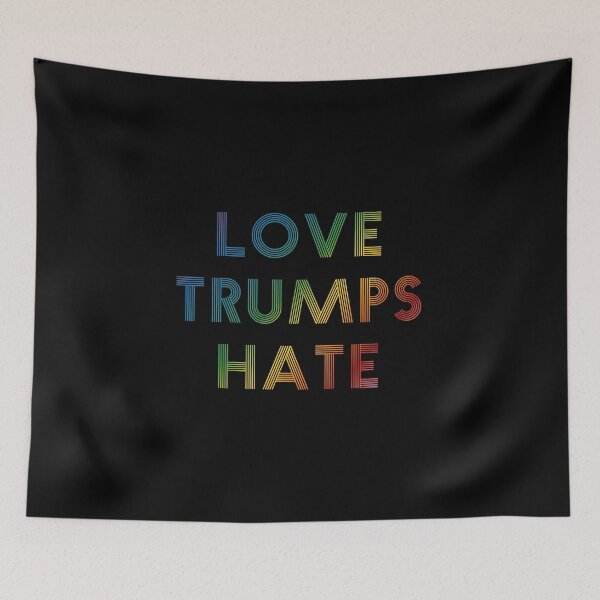 Item preview, Love Trumps Hate Quote designed and sold by Quotabletees.
