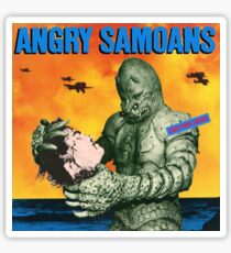 Angry Black Rock Sticker