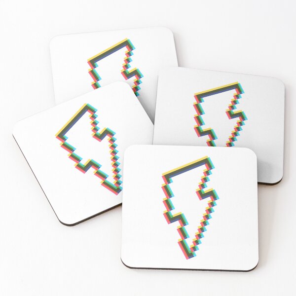 Item preview, soft CMYK 8-Bit Lightning designed and sold by animinimal.
