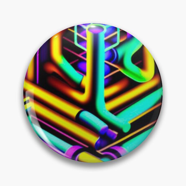 Item preview, Neon Pipes 3D Geometric designed and sold by Charles-Gemini.