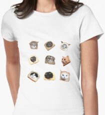bread cats Women's Fitted T-Shirt