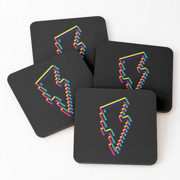 Item preview, CMYK 8-Bit Lightning (dark) designed and sold by animinimal.