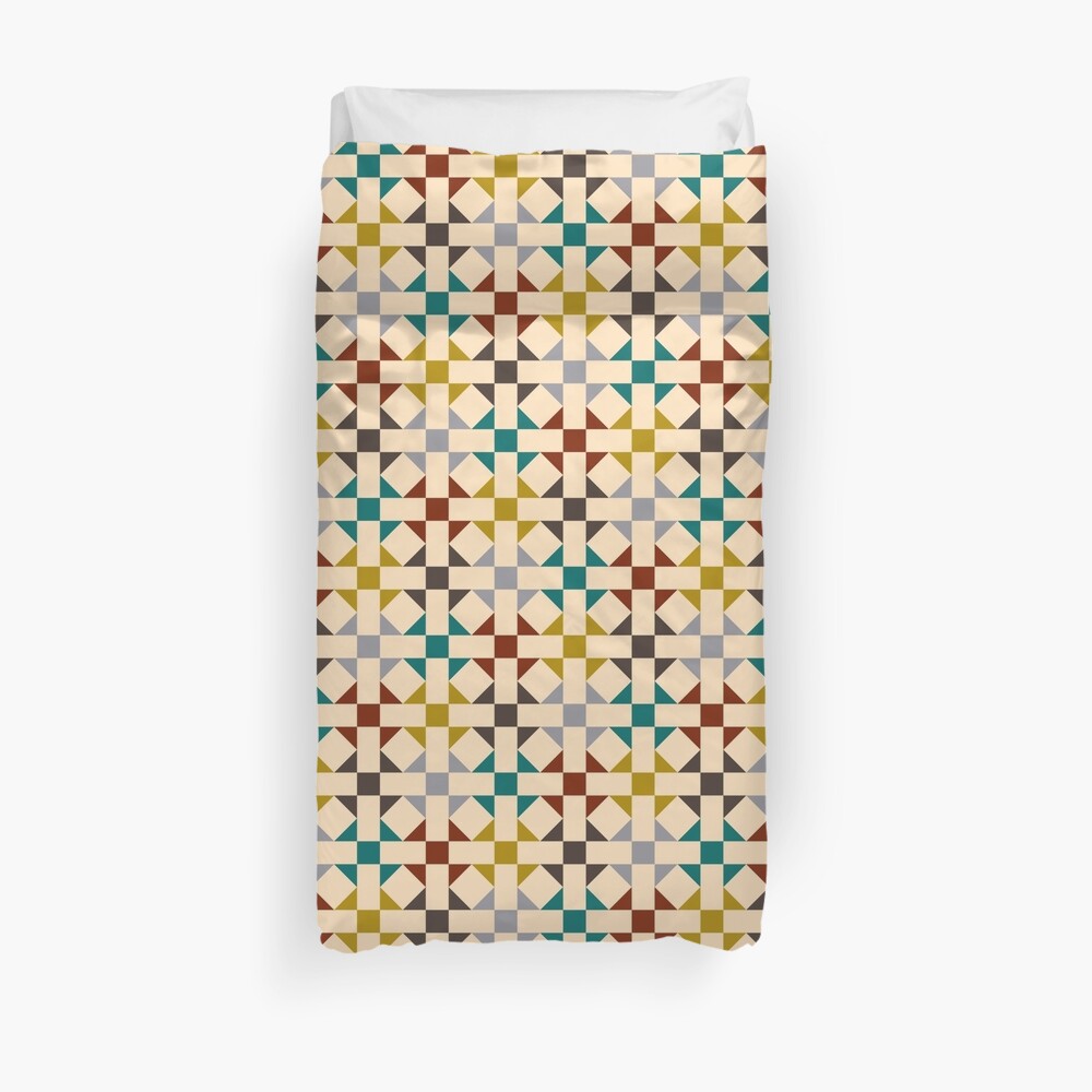 Geometric Pattern: Quilt: Autumn Duvet Cover