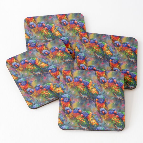 Item preview, Beautiful Rainbow Lorikeets Pattern designed and sold by Orianah.