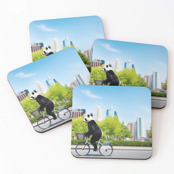Item preview, Panda riding a bike designed and sold by Saneelaiqbal.
