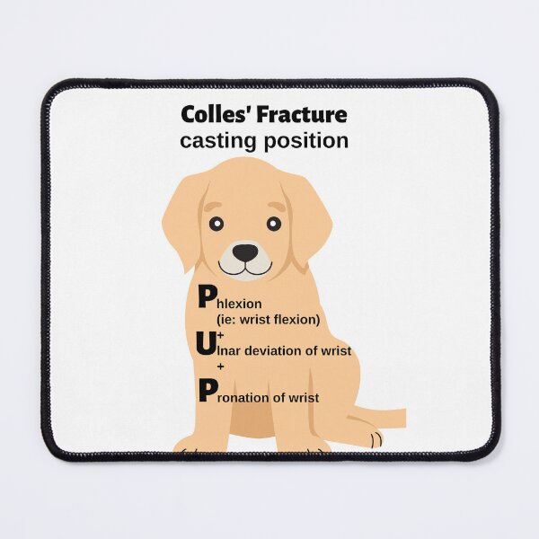 Item preview, Colles Fracture Casting Position Mnemonic: PUP designed and sold by Caregiverology.