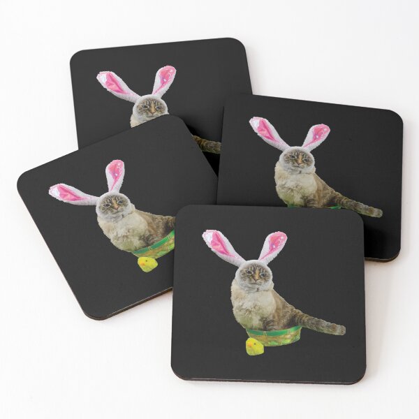 Item preview, Annoyed Cat Easter Gift Idea, Funny Cat with Bunny Ears, Gift Idea for Friends & Family designed and sold by FabsDesignlab.