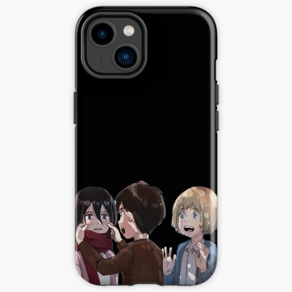Eren Armin and Mikasa - Attack on titan iPhone Tough Case