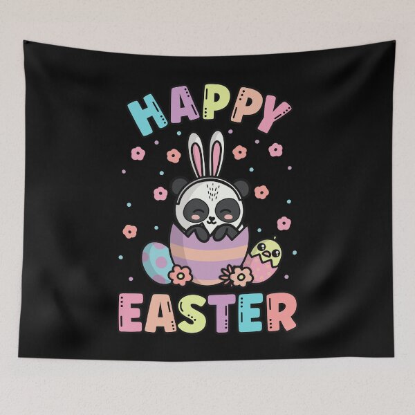 Item preview, Happy Easter Kawaii Bunny Panda Cute Spring Egg Hunting designed and sold by JokeGysen.