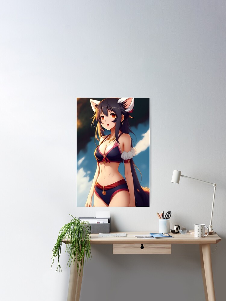 WAIFU ANIME SEXY BOOBS WAIFU Beautiful Girls' Portraits on Your Table  Runner: Add Some Elegance to Your Dining Room Poster for Sale by  ANIME-CYBERPUNK