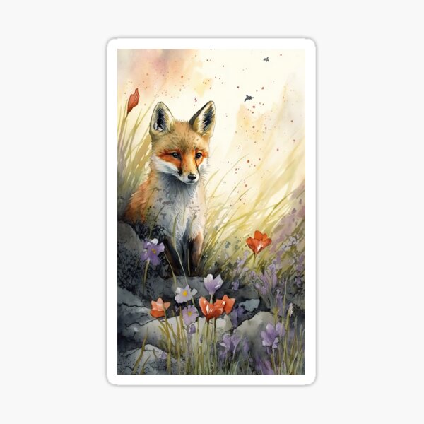 Item preview, Country Fox at Spring 01 designed and sold by artgoldenvalley.