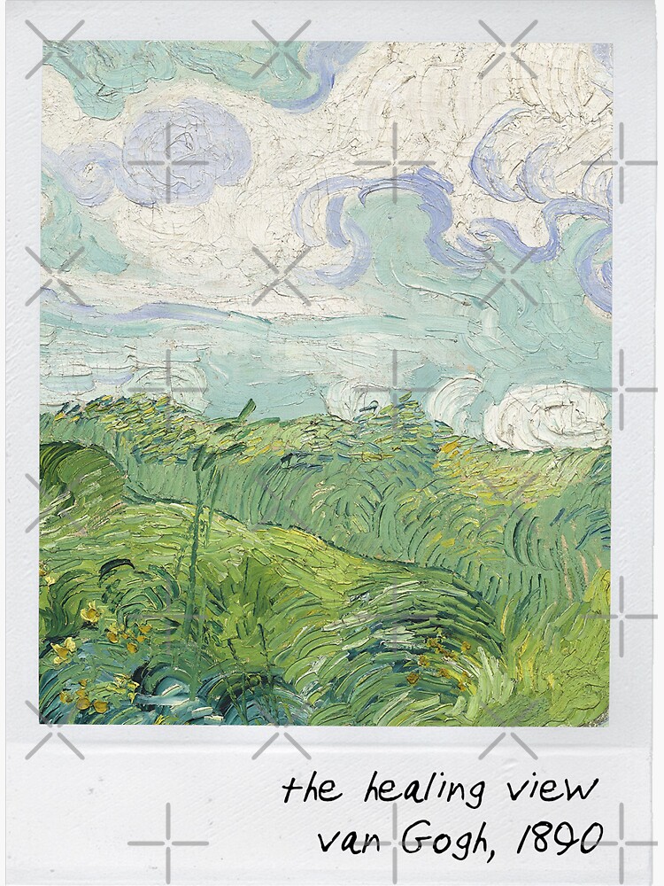 Thumbnail 3 of 3, Sticker, Van Gogh - the healing view designed and sold by pripple.