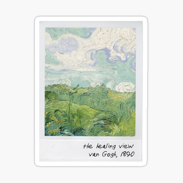 Van Gogh Art with Quote Sticker for Sale by w3uu