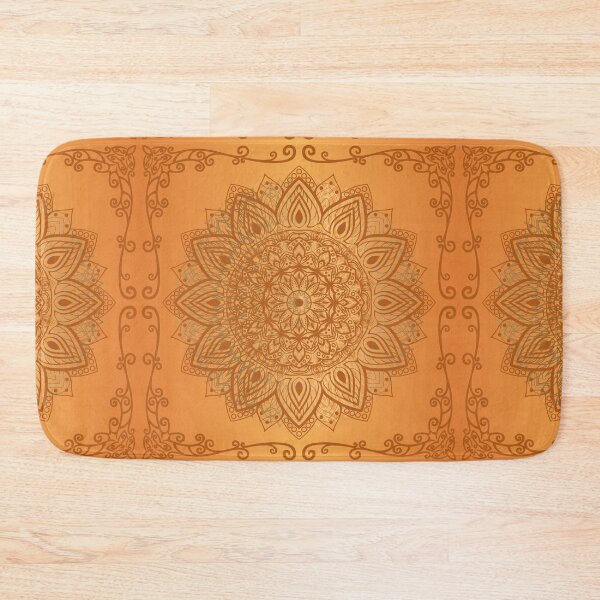 Item preview, Vintage Mandala / Faded Orange Gradient Mandala Pattern  designed and sold by SoccaTamam.