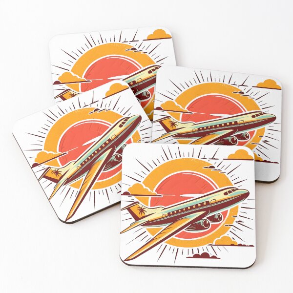 Item preview, Airplane in vintage style designed and sold by GGZebra.