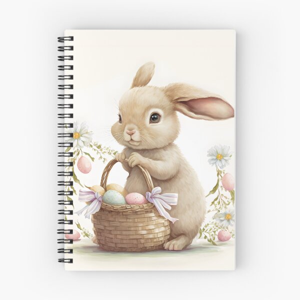 Item preview, Bunny with a basket of easter eggs designed and sold by AdamPolak.
