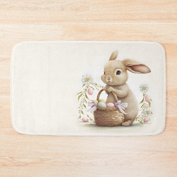 Item preview, Bunny with a basket of easter eggs designed and sold by AdamPolak.
