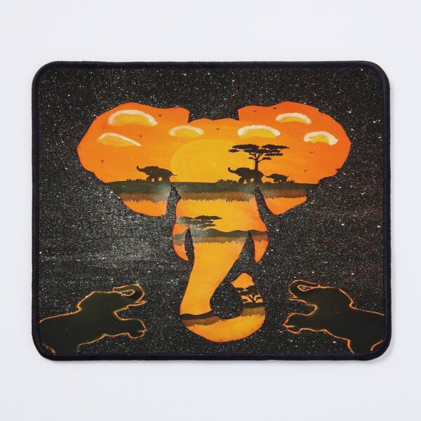 Item preview, The savannah and its wooden elephant head designed and sold by Latelierdangel.