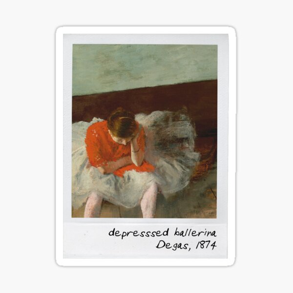 Vista previa del artículo con la obra «degas - bailarina deprimida», diseñado y vendido por pripple.