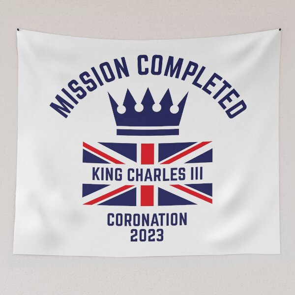 Item preview, Mission Completed / King Charles 3rd / Coronation 2023 (Navy) designed and sold by MrFaulbaum.