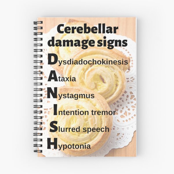 Item preview, Cerebellar Damage Signs Mnemonic: DANISH designed and sold by Caregiverology.