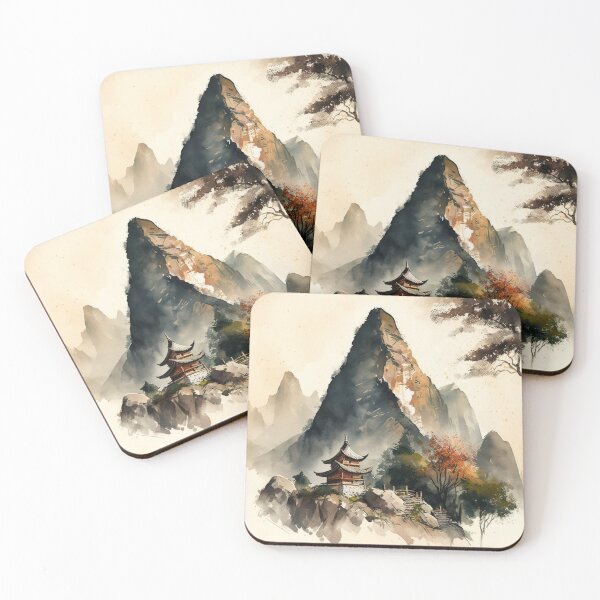Item preview, mountain watercolor designed and sold by shokA Design.