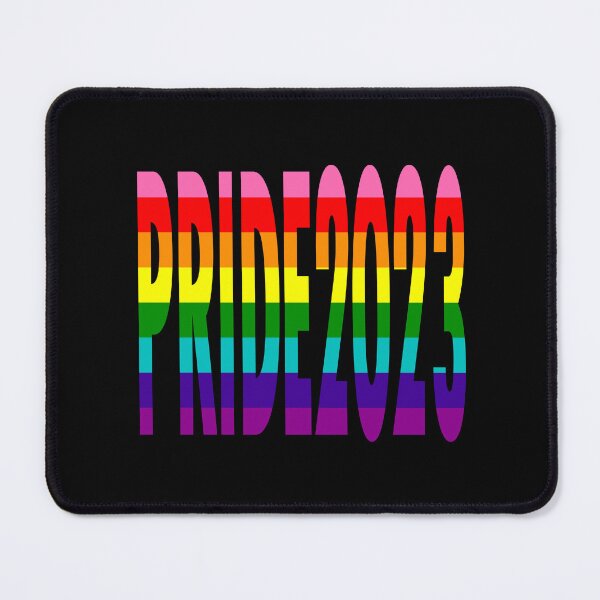 Item preview, Original 8 Stripes Rainbow Gay Pride Flag Colors Typography Pride 2023 designed and sold by URSparklingShop.