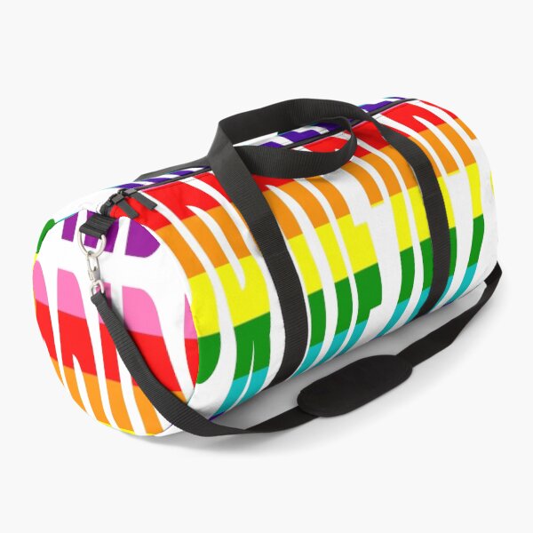 Item preview, Original 8 Stripes Rainbow Gay Pride Flag Colors Typography Pride 2023 designed and sold by URSparklingShop.