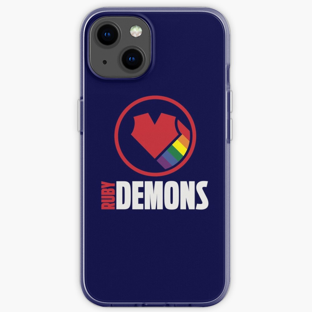 Ruby Demons logo (dark background) iPhone Case