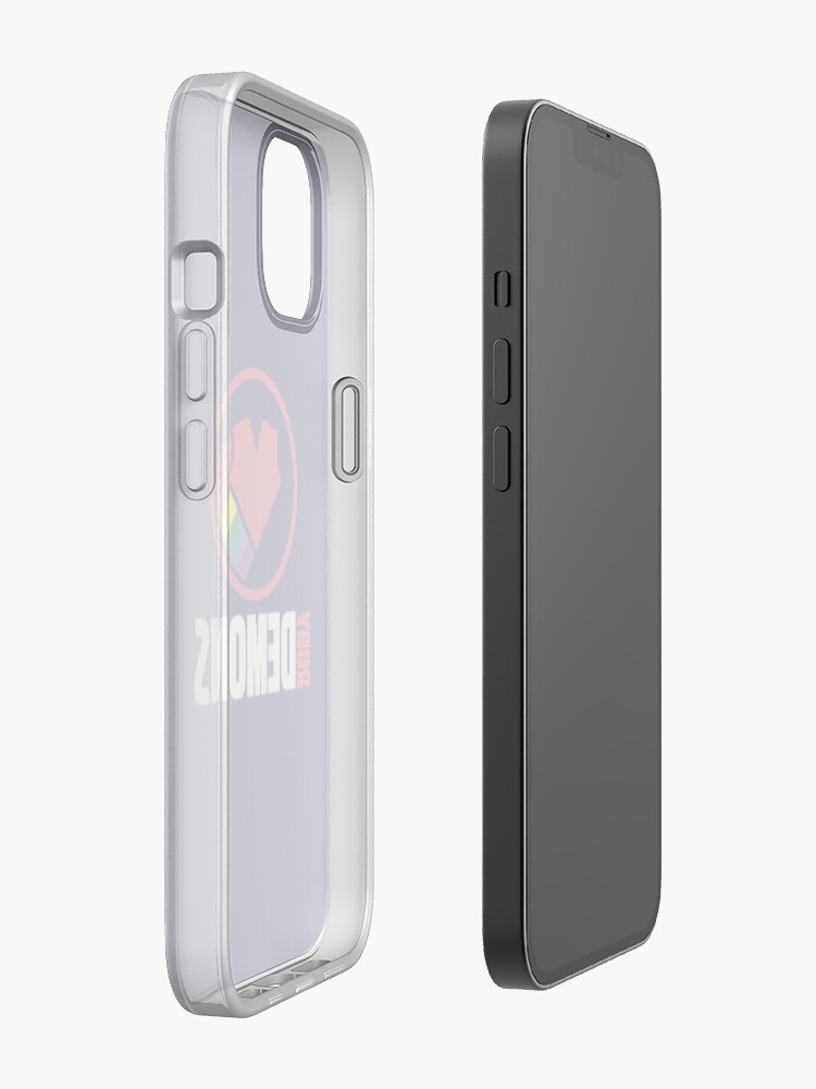 Alternate view of Ruby Demons logo (dark background) iPhone Case