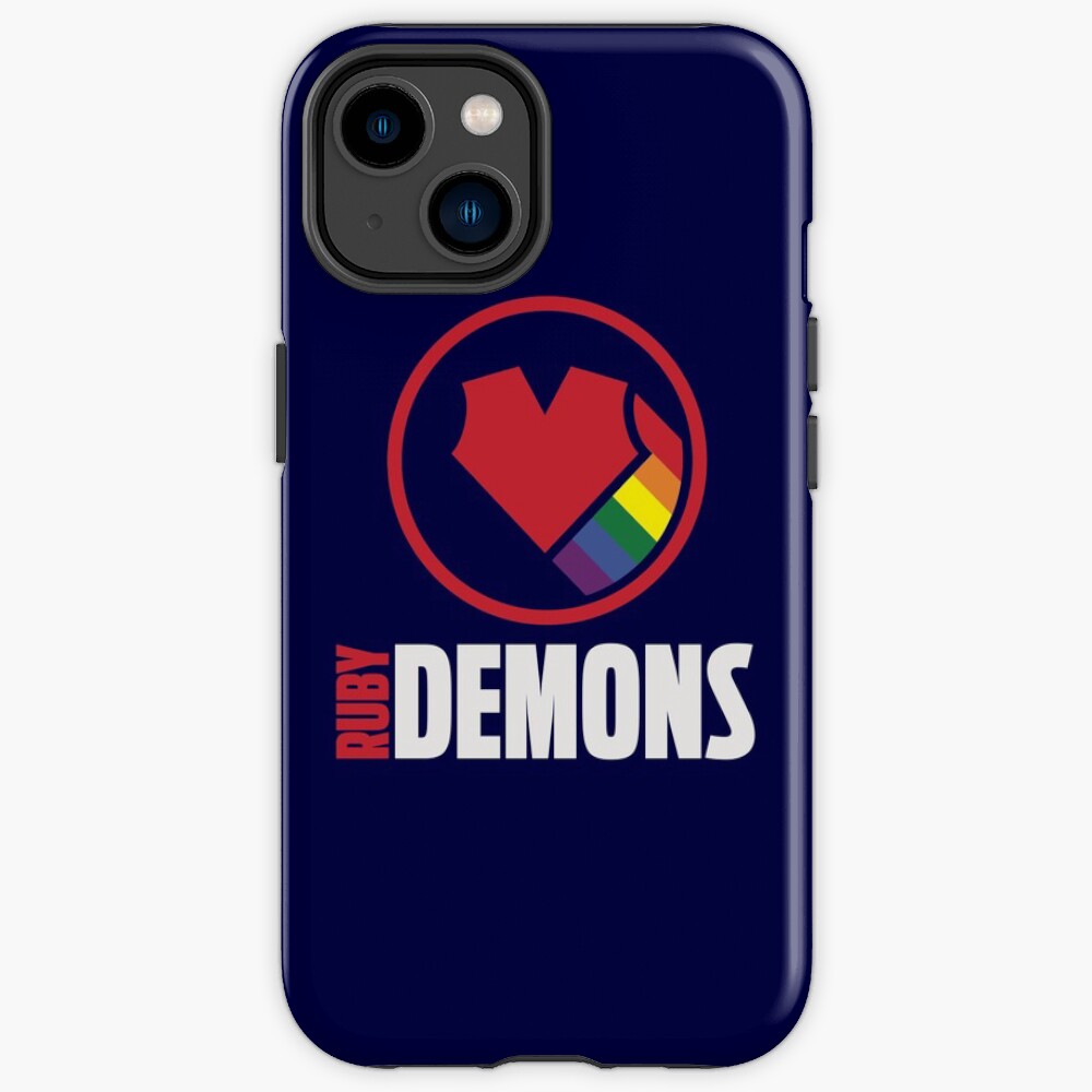 Ruby Demons logo (dark background) iPhone Case
