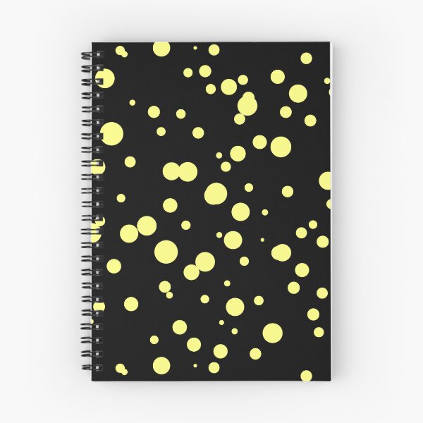 Item preview, Random Dots Repeat Yellow on Black 5748 designed and sold by Art in My Loft.