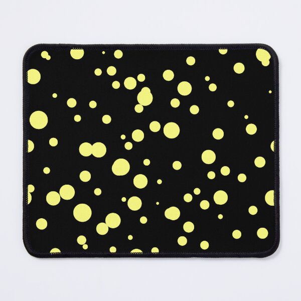 Item preview, Random Dots Repeat Yellow on Black 5748 designed and sold by Art in My Loft.