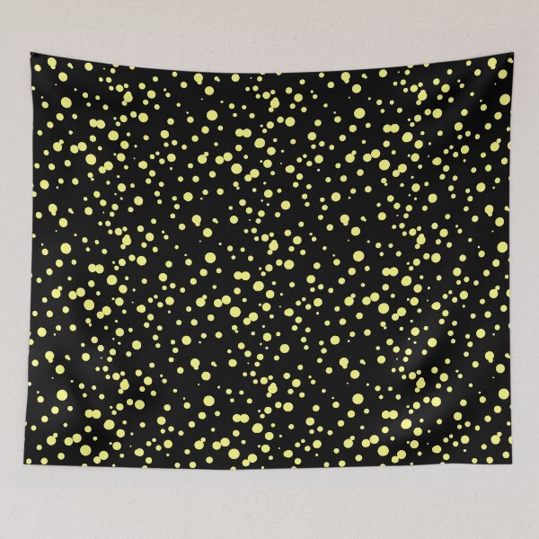 Item preview, Random Dots Repeat Yellow on Black 5748 designed and sold by Art in My Loft.