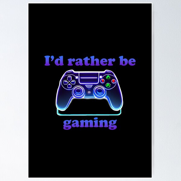 Item preview, I'd rather be gaming designed and sold by artbypeta.